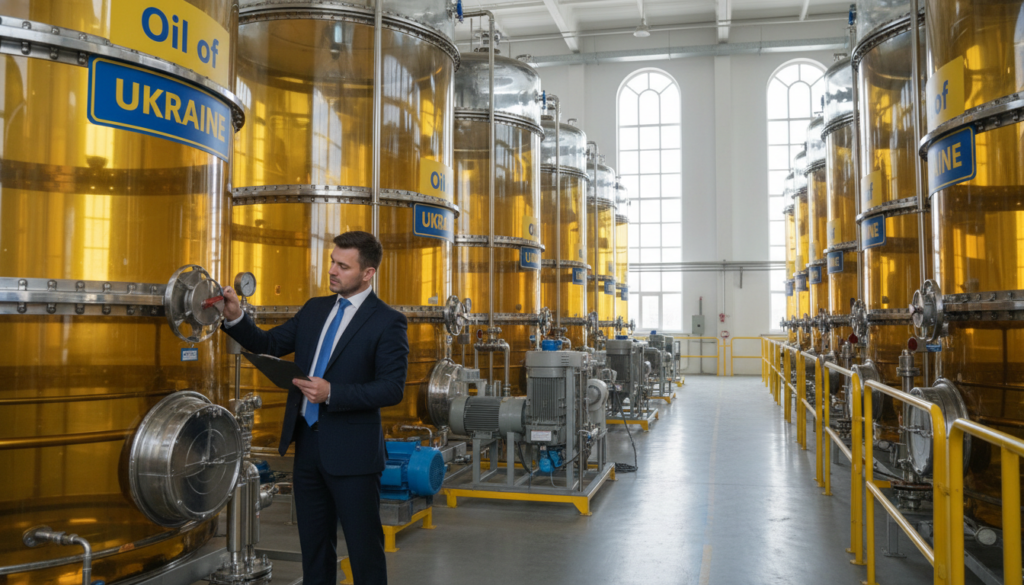 bulk sunflower oil storage