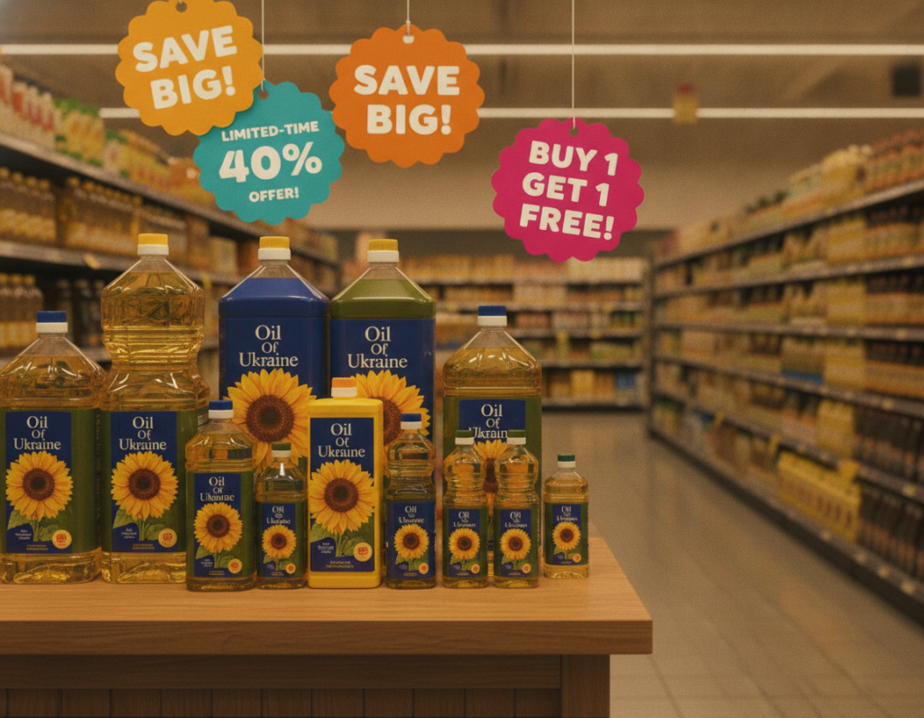 Discounts and special offers on sunflower oil products in UAE