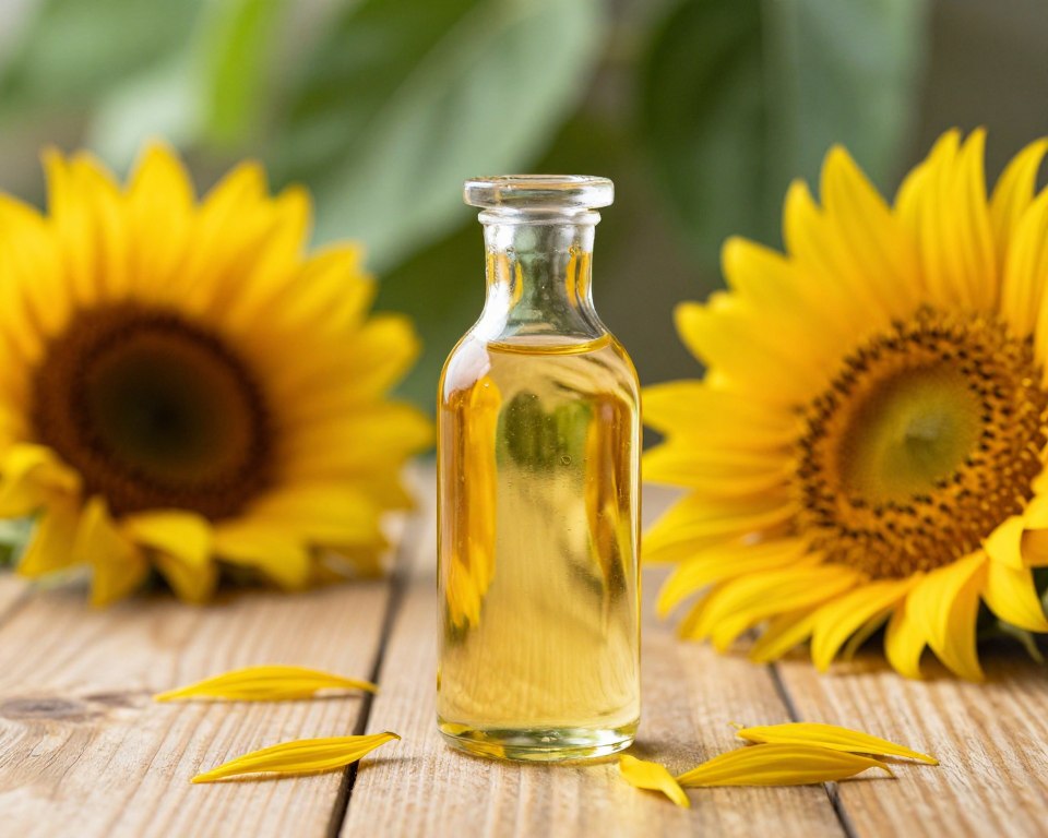 Sunflower oil for skin care and moisturization