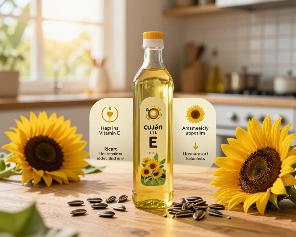 Sunflower oil nutritional profile and benefits